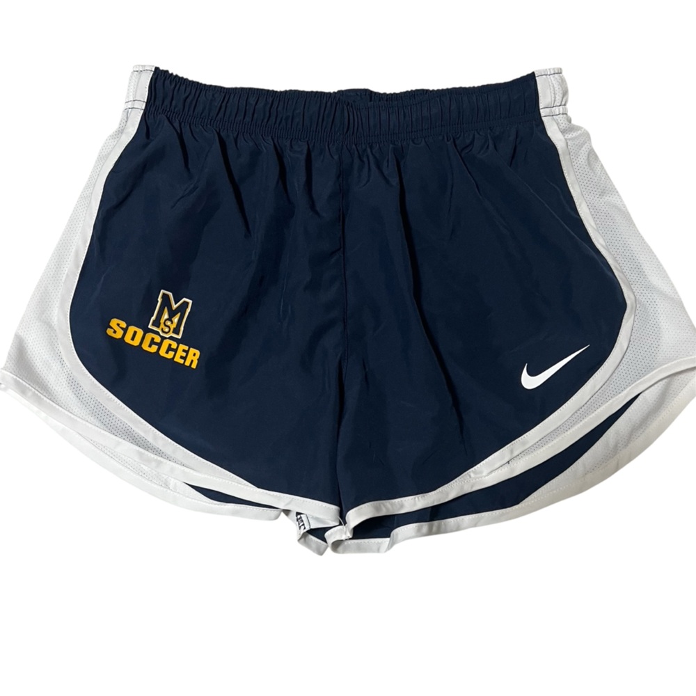 Nike Dark Blue and White Athletic Shorts